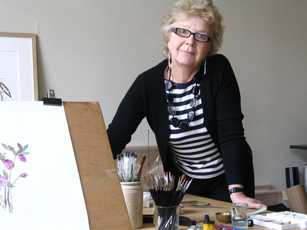 Lizzie Sanders in her studio.