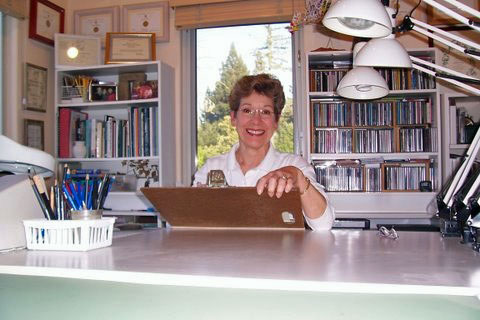 Martha Kemp in her studio.