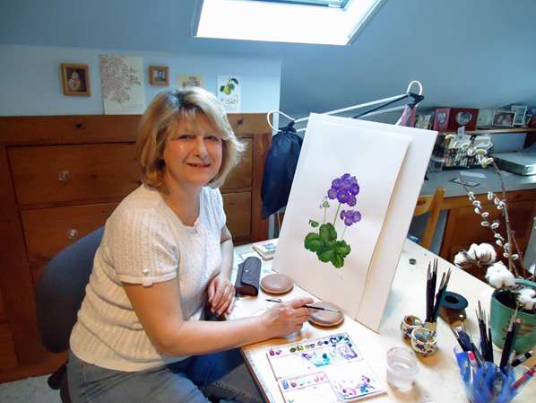 Photo of Rose Pellicano in the studio.