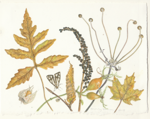 Beverly Duncan Ashfield Composition: Autumn Golds, 2018 Watercolor on paper