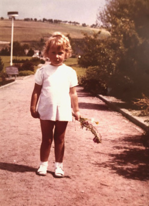 Gertrude Hamilton as a young child