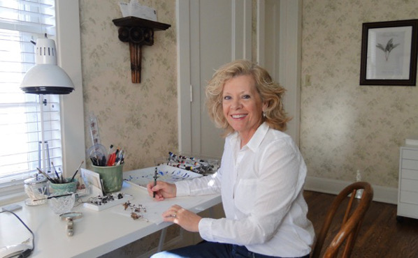 Connie Scanlon in her studio